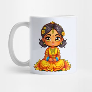 Gudi Padwa Chibi Girl Mug